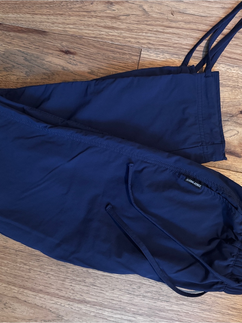 Navy Blue Drawstring Scrub Pants